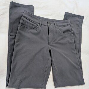 Lululemon ABC Classic-Fit 5 Pocket Men's Pant 28" W 34" L Asphalt Gray